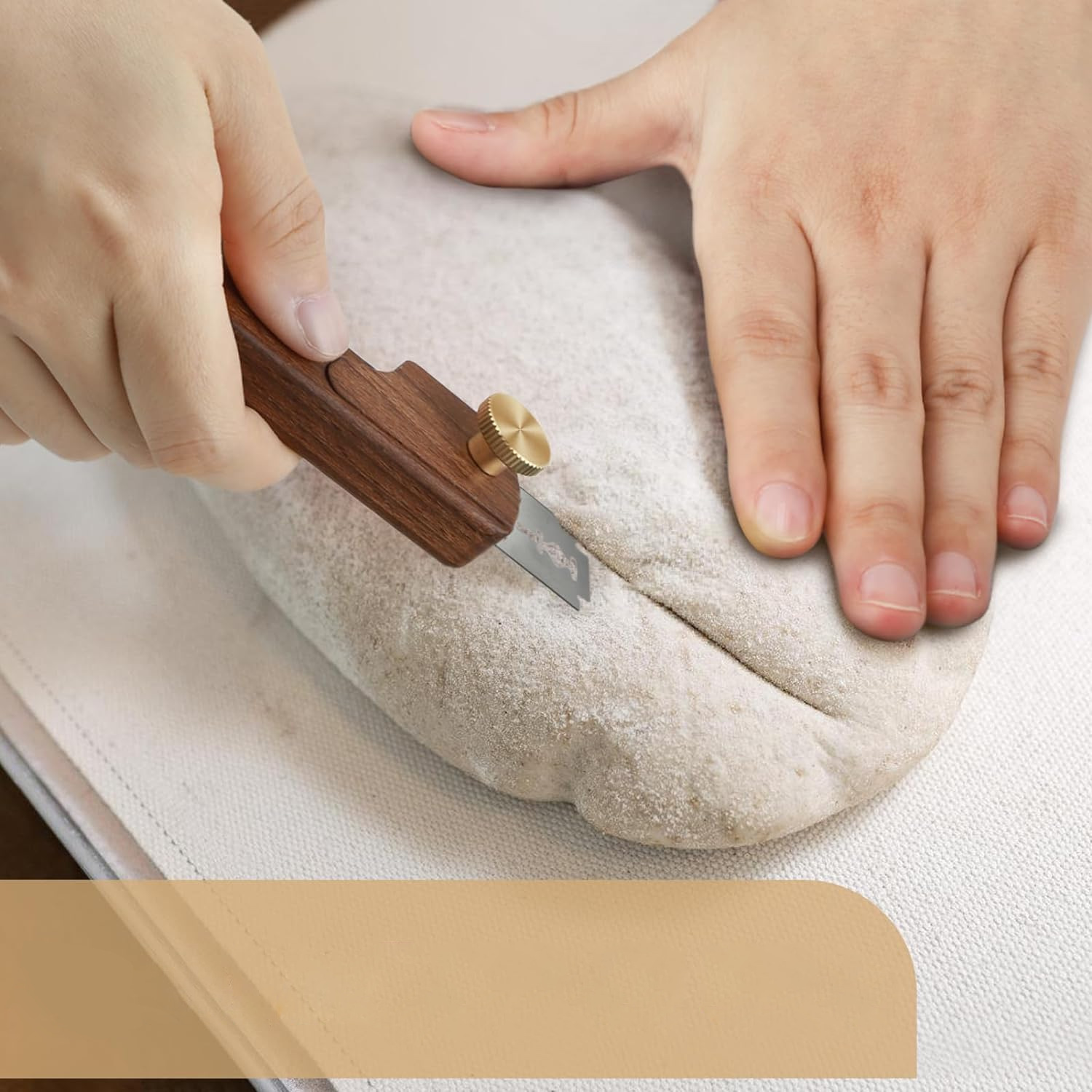 Nuevo mango de madera cuchillo de corte de pan cuchillo de corte de masa cuchillo de corte de pan europeo cuchillo de corte de pan herramienta de horneado