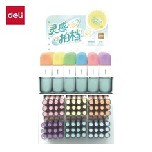 得力SG160-T6荧光笔展架套装(混)132支/架 时尚新组合标记好搭子