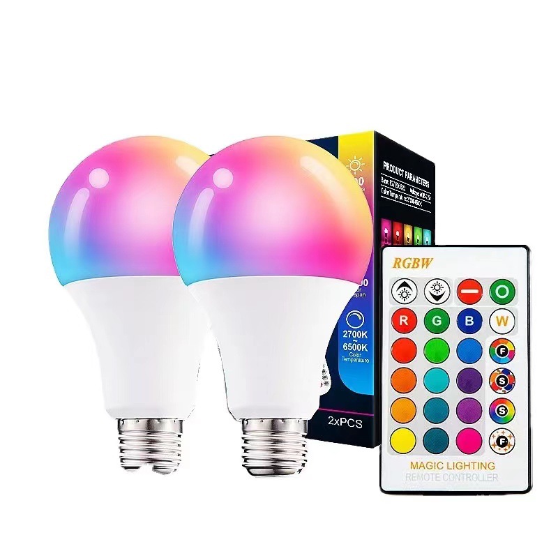 WIFI智能遥控灯泡 亚马逊RGB变色球泡E27螺口远程手机遥控 LED灯详情2