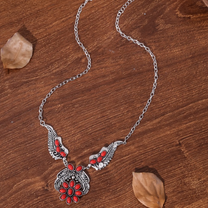 Women's Gender Ethnic Style Geometric Turquoise Alloy Turquoise Wholesale Pendant Necklace