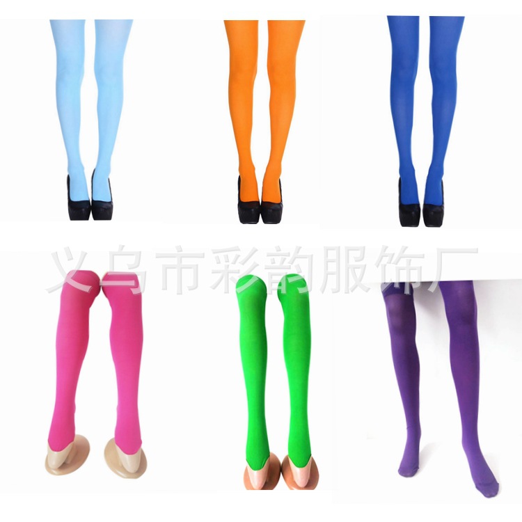 Medias de huevo de Pascua, medias monocromáticas, Halloween, medias de rodilla de Navidad