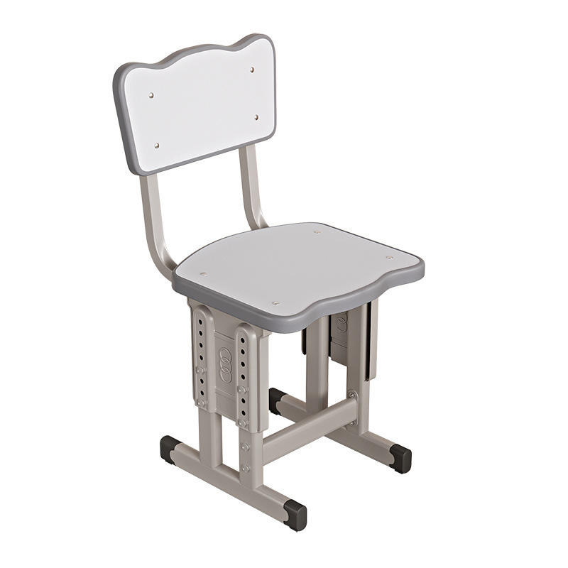 일반 두꺼운 이중 다리 의자 회색 흰색