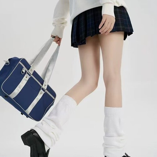 Flat foot socks JK medium tube long tube pile socks warm calf socks knitted leg sets elephant socks 3rd generation revision