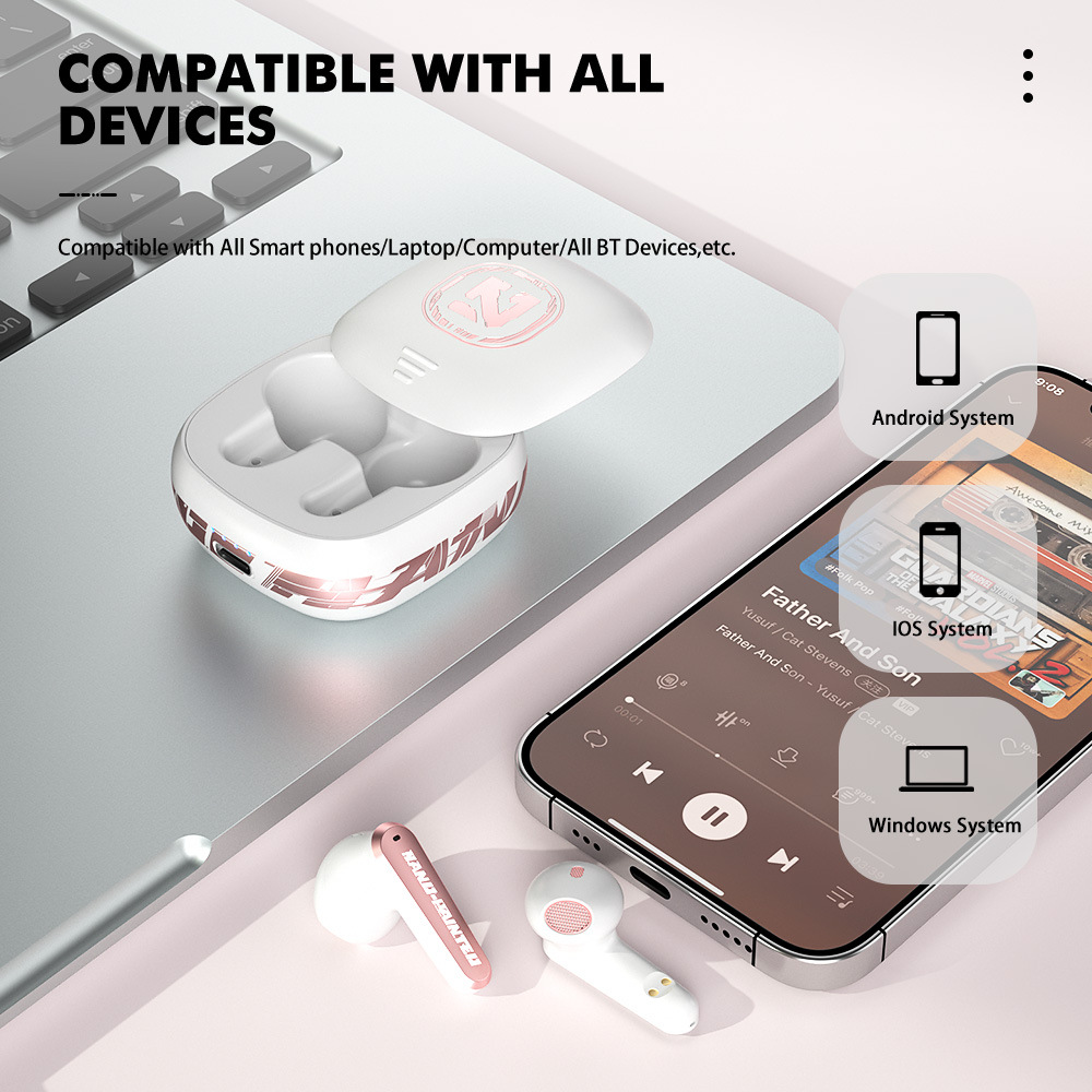 藍(lán)牙耳機無線tws降噪ENC游戲競技TS-300掛脖長續(xù)航低延遲游戲耳麥