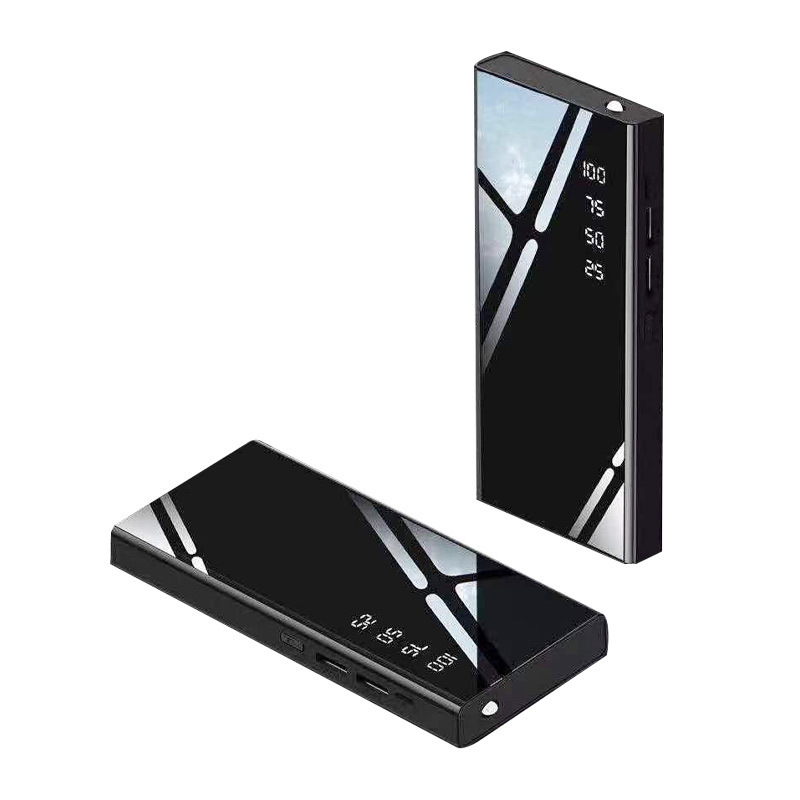 Espejo cuadrado pantalla digital cargador al aire libre fuente de alimentación portátil de 20000 mAh más fuente de alimentación móvil en stock