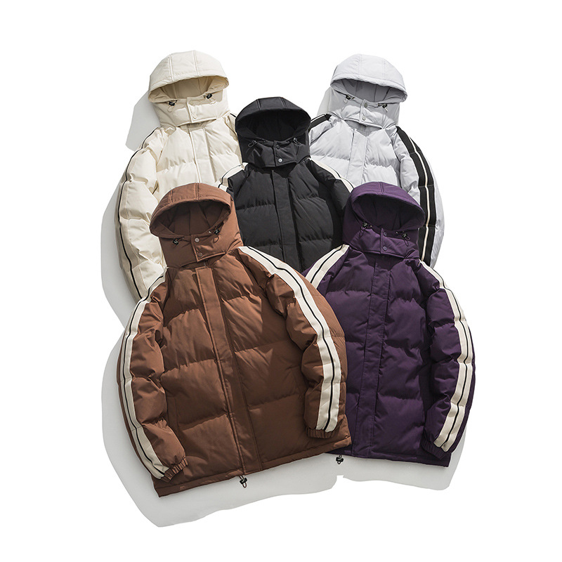 Men's Clothing Hooded cotton coat new style thickened cotton jacket boys trendy couple cotton coat winter coat_voghion.com