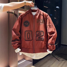 2025春秋新款重工艺刺绣夹克男潮牌痞帅字母街头风美式复古棒球服