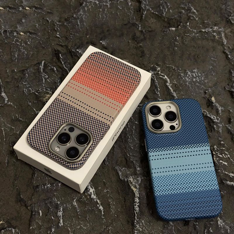 Kevlar Texture Is Suitable for Apple 17 Phone Case, Magnetic iPhone 16 Water Sticker, 15 Metal, 17 Promax Hard Case