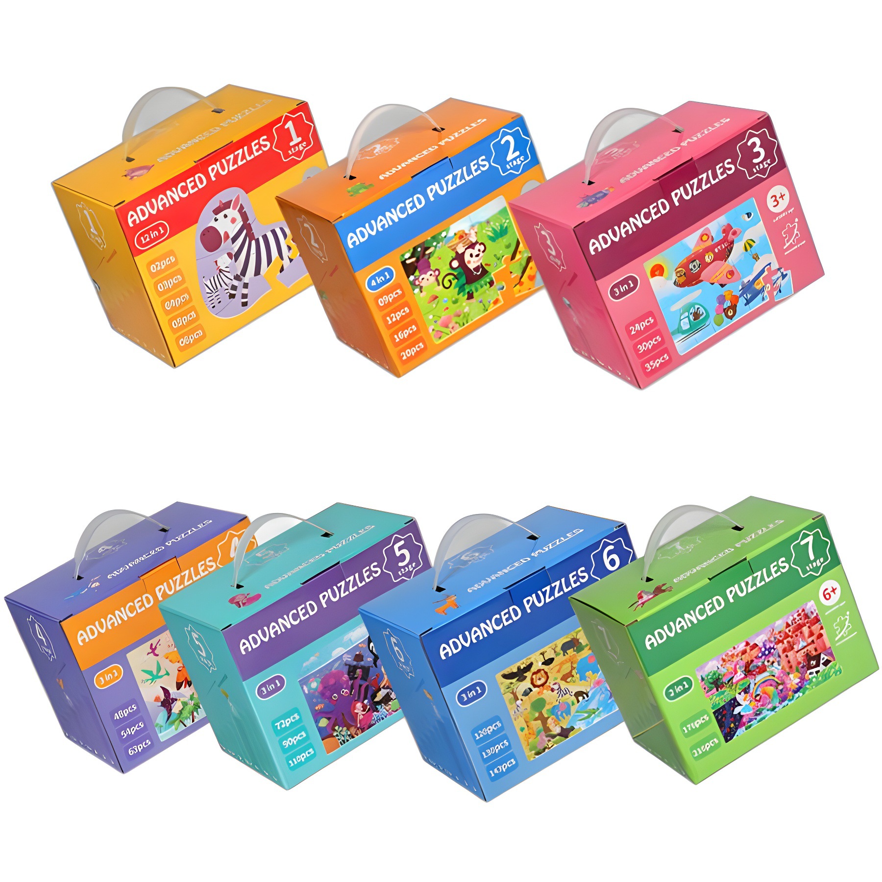 Nuevos niños transfronterizos avanzados de madera plano puzzle de gran tamaño pensamiento lógico educación temprana puzzle infantil intelectual