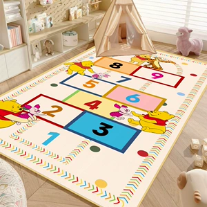 Uşaq otağı xalçası, rəqəmsal hopscotch oyunu döşəyi, erkən təhsil üçün sürünmə döşəyi.