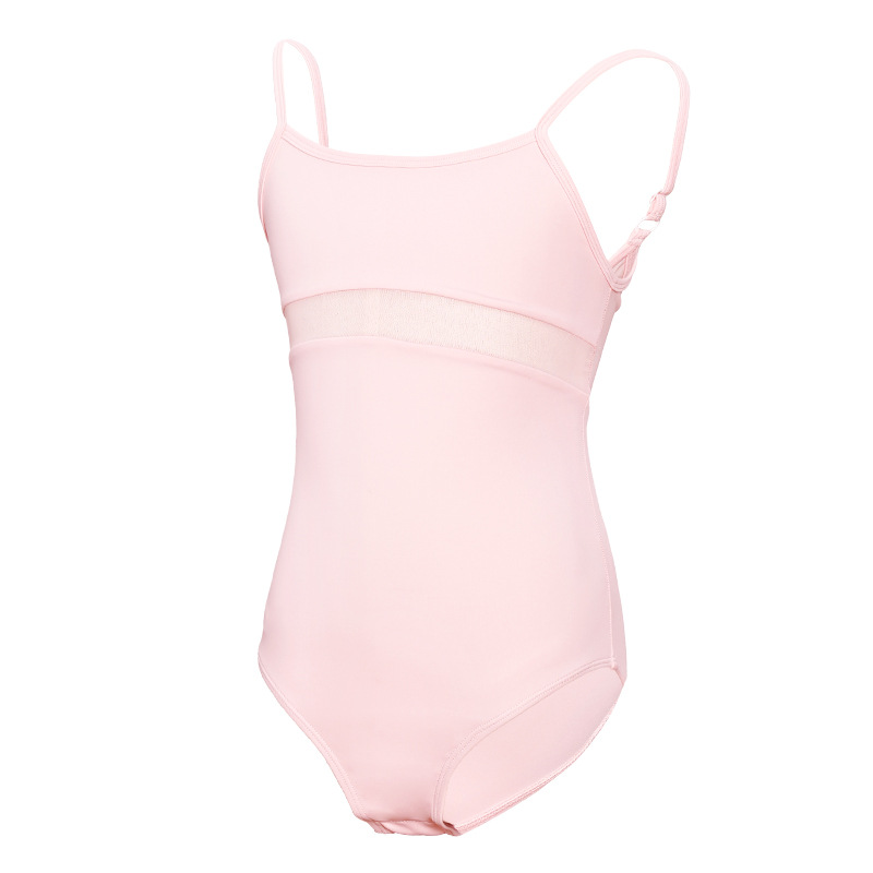 Traje de baile para niños Traje de entrenamiento con tirantes Prueba de arte de ballet Traje corporal Traje de entrenamiento base Traje de una pieza para estudiantes Traje de gimnasia