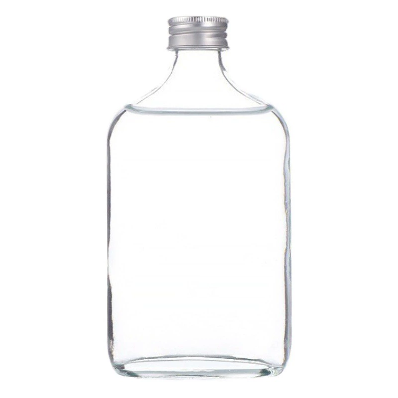 Оптовая продажа от производителя: плоские бутылки, стеклянные бутылки для вина, бутылки для ликера, бутылки для здорового вина, бутылки для напитков с алюминиевой завинчивающейся крышкой, бутылки для газировки, трансграничная торговля