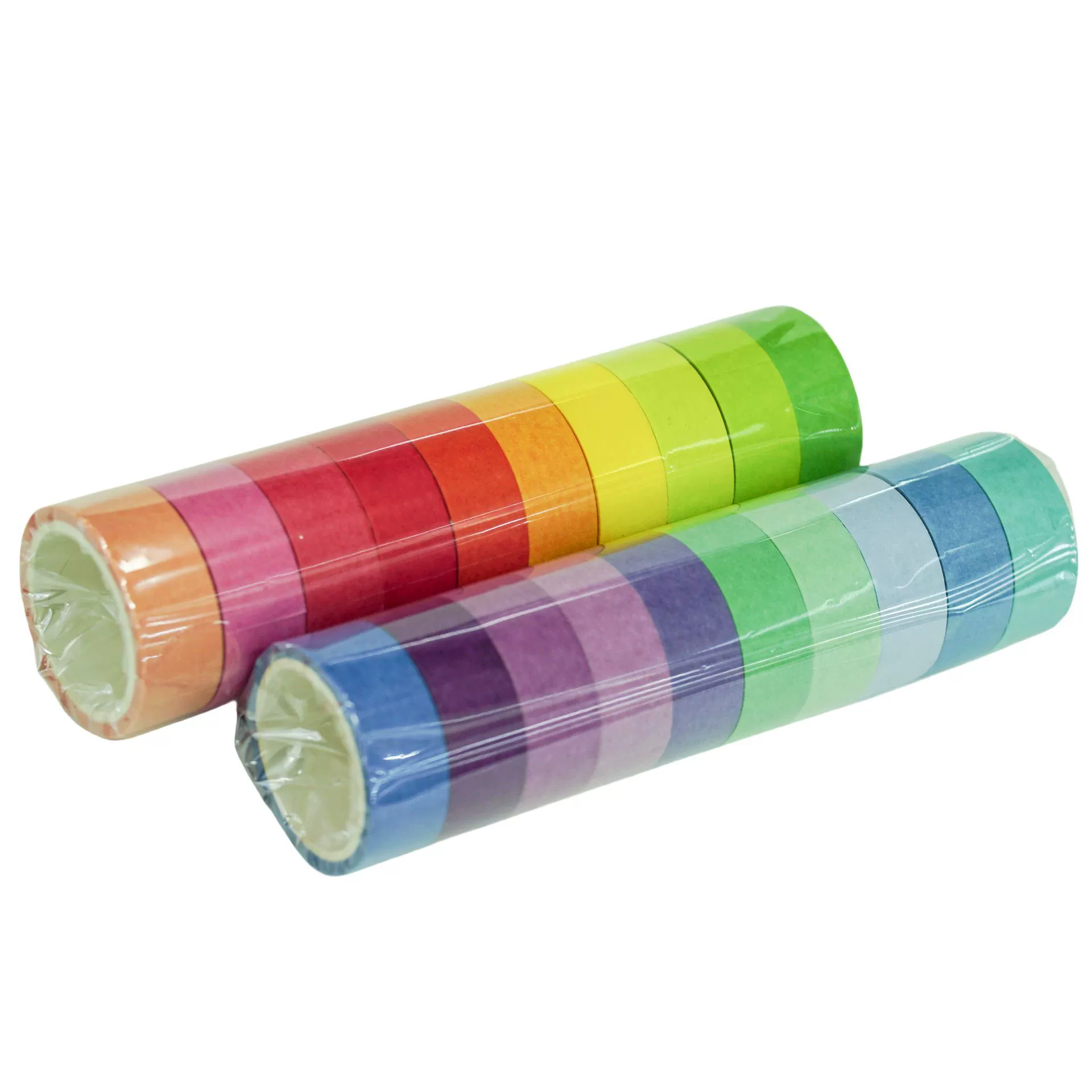 Набор клейкой бумаги washi tape, 20 цветов, рулоны по 5 м, декоративные наклейки и акценты для ободков