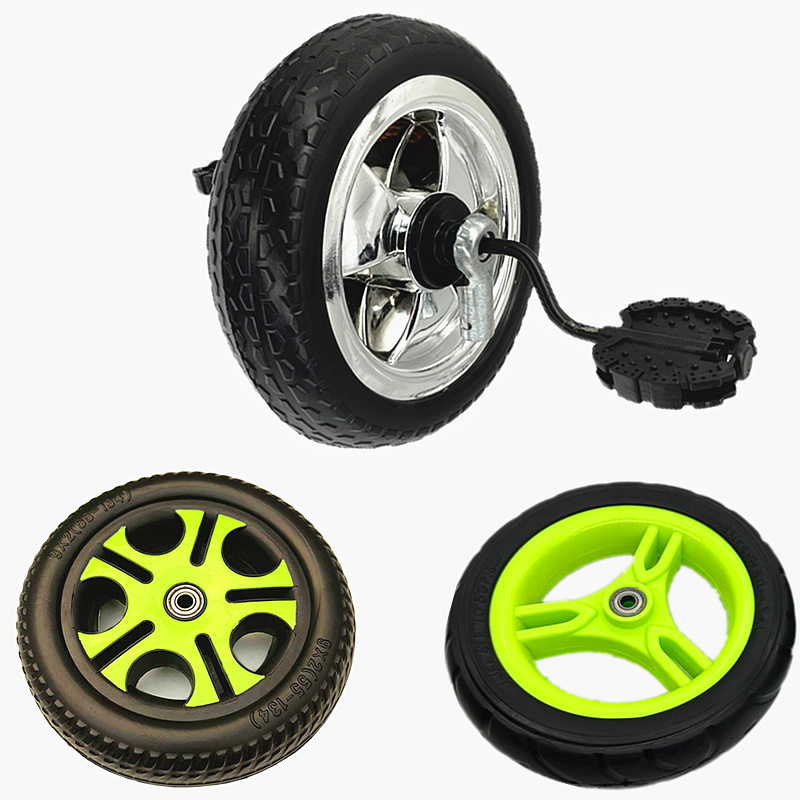 Accesorios de automóviles infantiles ruedas tricicletas infantiles cochecito de bebé auto-bicicleta neumáticos traseros espuma ruedas delanteras