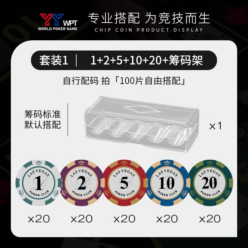 Набор чипов для покера Texas Hold'em полный комплект глина заплатка тип мацгон комната для карточной игры корона стиль чип монета