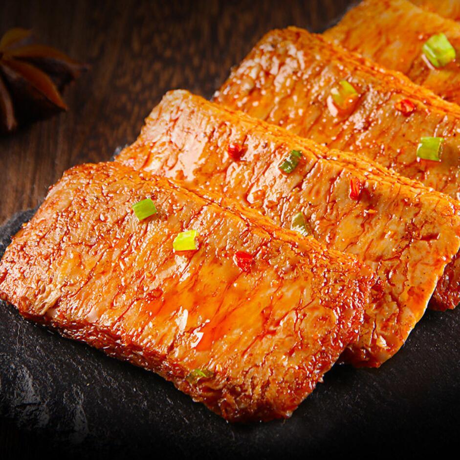 Vegetarian meat Shredded Vegetarian Steak 4 Snack spree Dried tofu leisure time food Spicy and spicy Dried bean curd snacks