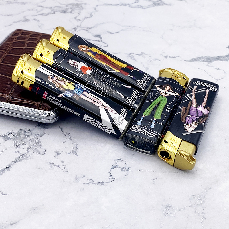 包纸直冲打火机