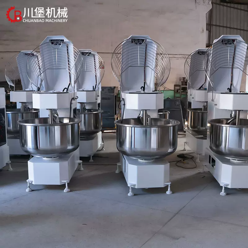 柏川15/25/50kg公斤商用和面机变频双动双速揉面机打面机搅面粉机