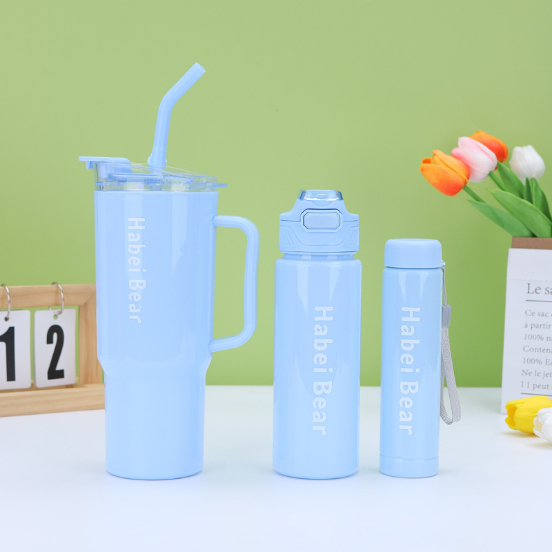 クロスボーダー 40 オンスのグラデーションプラスチックアイスカップ大容量ポータブルストロープラスチックカップ屋外ポータブルカップ|undefined