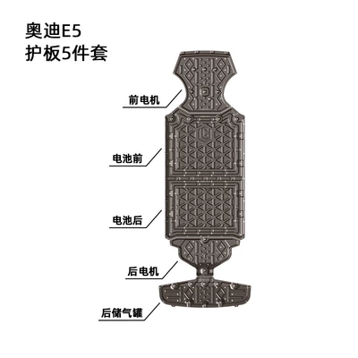 Suitable for Audi E5 Engine Underbody Armor, 2026 Audi E5 Underbody Protection Plate Armor (Underbody protection plate/engine baffle) - manganese-steel-2026-audi-e5-front-motor-front-battery-rear-battery-rear-motor-rear-air-tank