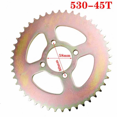 Dəbilqə (Kaska) aksesuarları — 520 530 sprocket for - 530-45-teeth-58mm-inner-hole-spacing-80mm