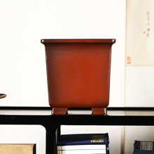 紫砂花盆仿古正方形盆景盆兰花盆兰盆桌面盆栽觅陶乡手工盆仿老盆