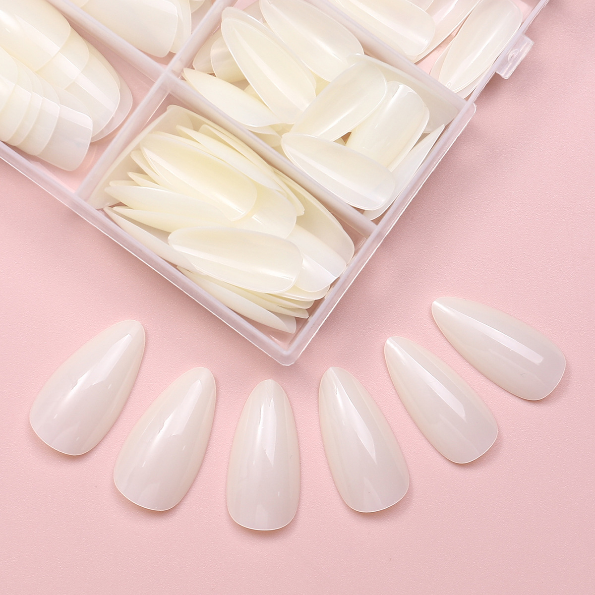 120 cajas de piezas de uñas de alta calidad, estilo de verano, uñas de color sólido, uñas de estilo puro, uñas de estilo puro