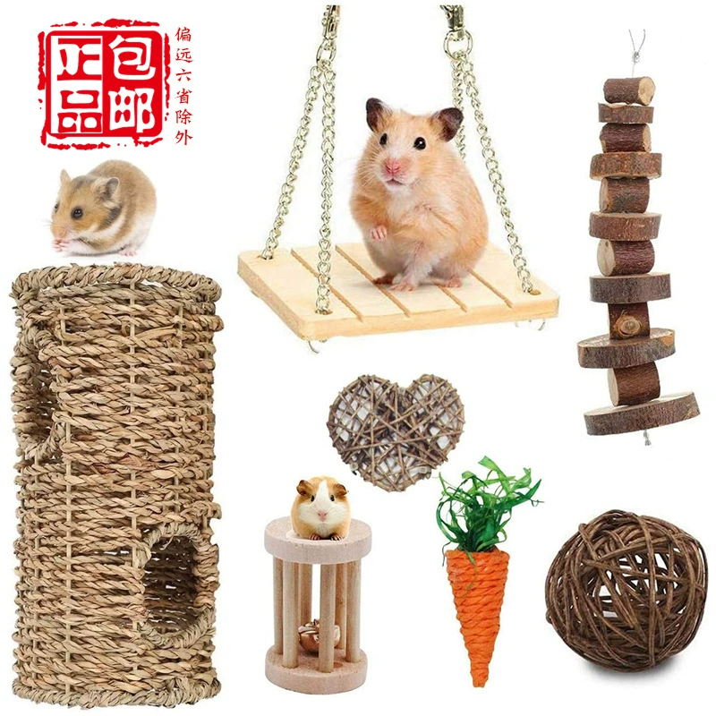 Комплект, деревянная игрушка, кролик, 7 предметов, Amazon