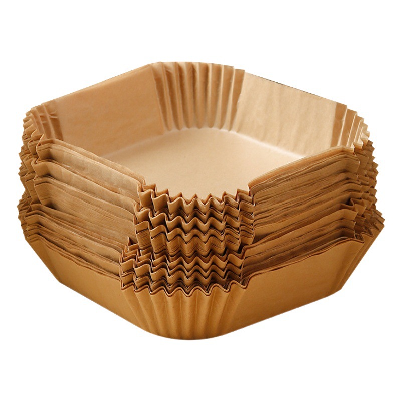 FDA certificado cuadrado freidora de aire especial de papel de aceite de silicona titular de papel redondo de absorción de aceite almohadilla de alimentos de papel para Amazon