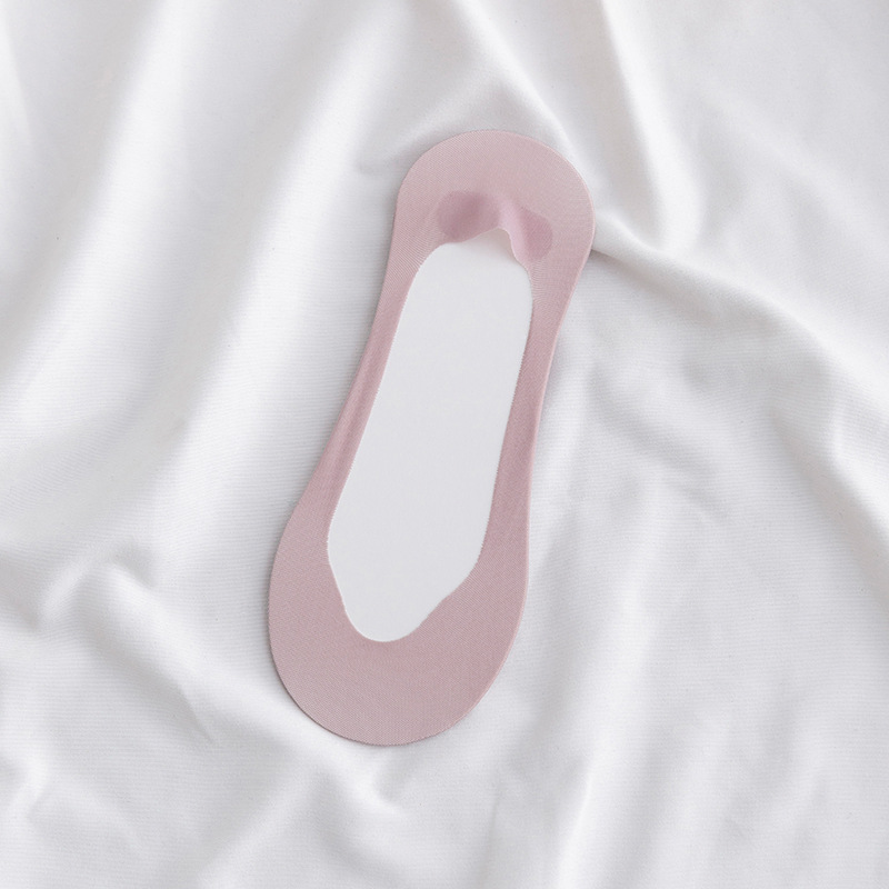 女性用秋用薄手滑り止めボートソックス、浅履き、日本風、脱げにくい、無地綿ソックス、春夏用インビジブルソックス、ショートソックス