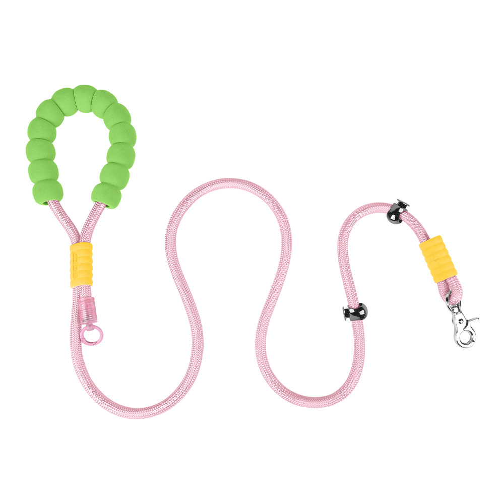 Cadena p cuerda p cuerda de tracción para perros caminando cadena pequeña y mediana gran entrenamiento de perros anti-explosión nudo de pelo dorado artículos para mascotas