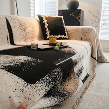 2025年新款中古风沙发沙发巾盖布高级感复古一整张全盖套罩毯家居