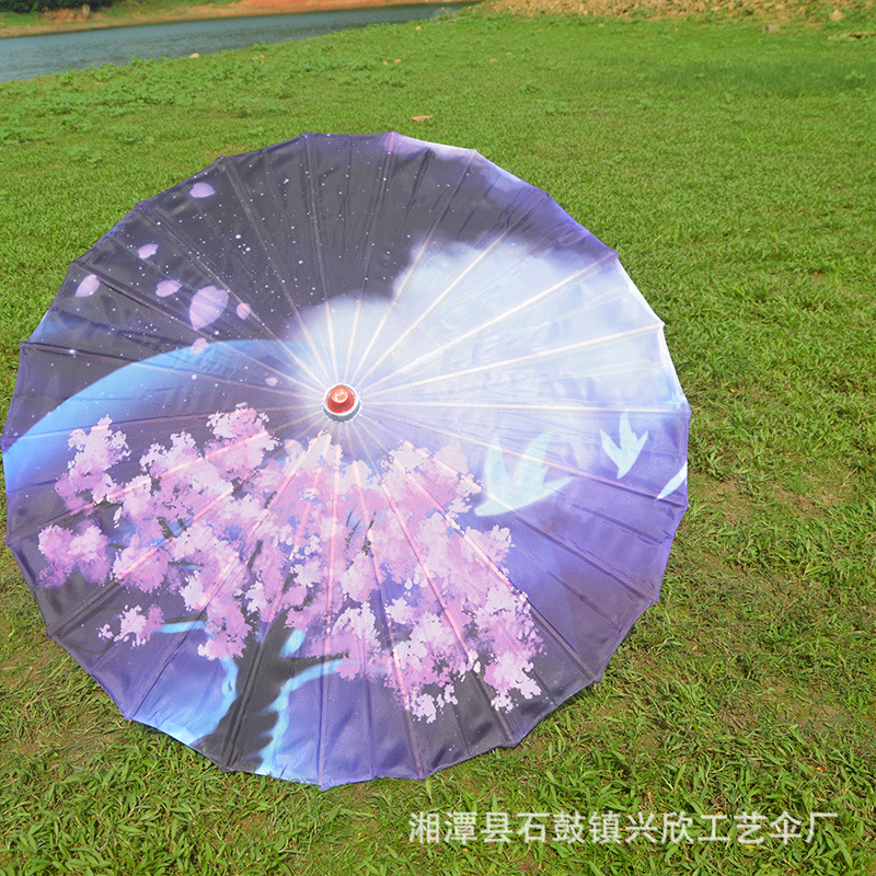 Paraguas de papel engrasado impermeable paraguas artesanal para niños paraguas decorativo antiguo accesorios de fotografía al aire libre impresión paraguas de baile al por mayor