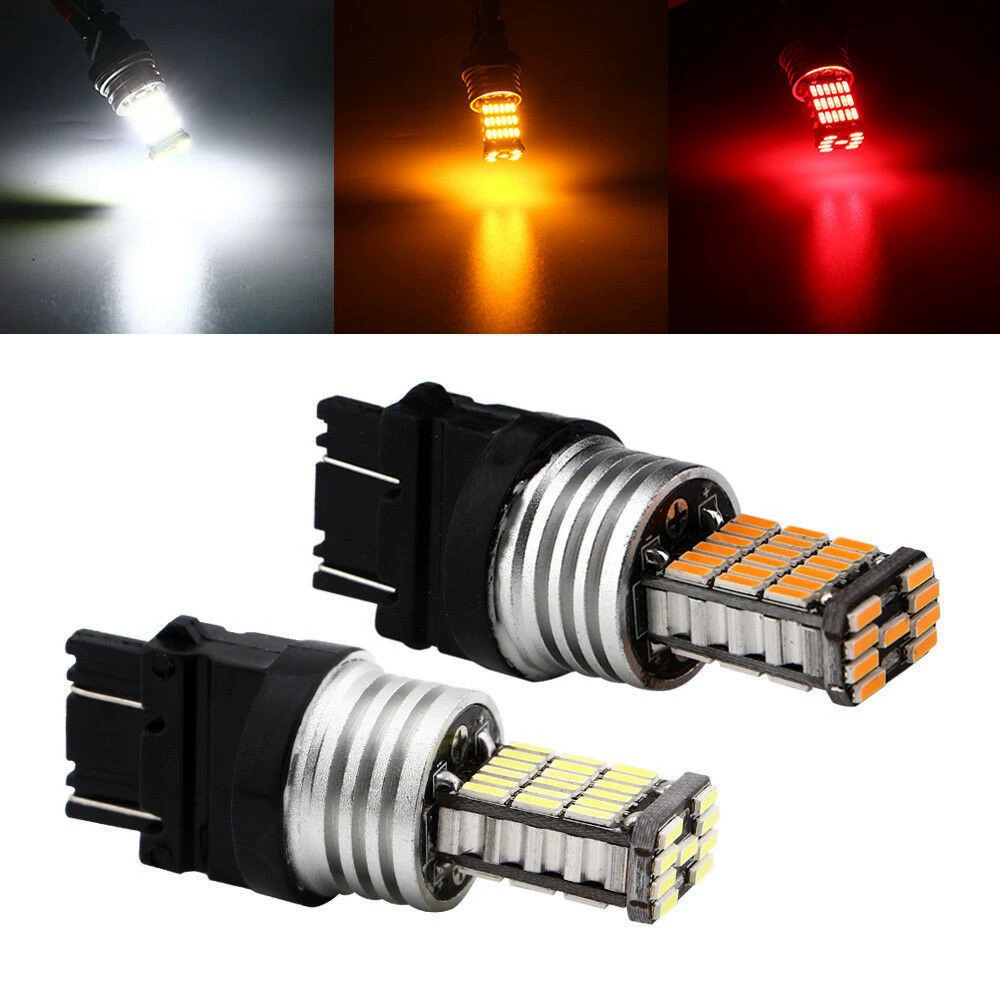 Светодиодный задний стоп-сигнал для автомобиля CGHAO 1156/1157 7440 7443 4014 45smd сзади габаритный фонарь для разворота