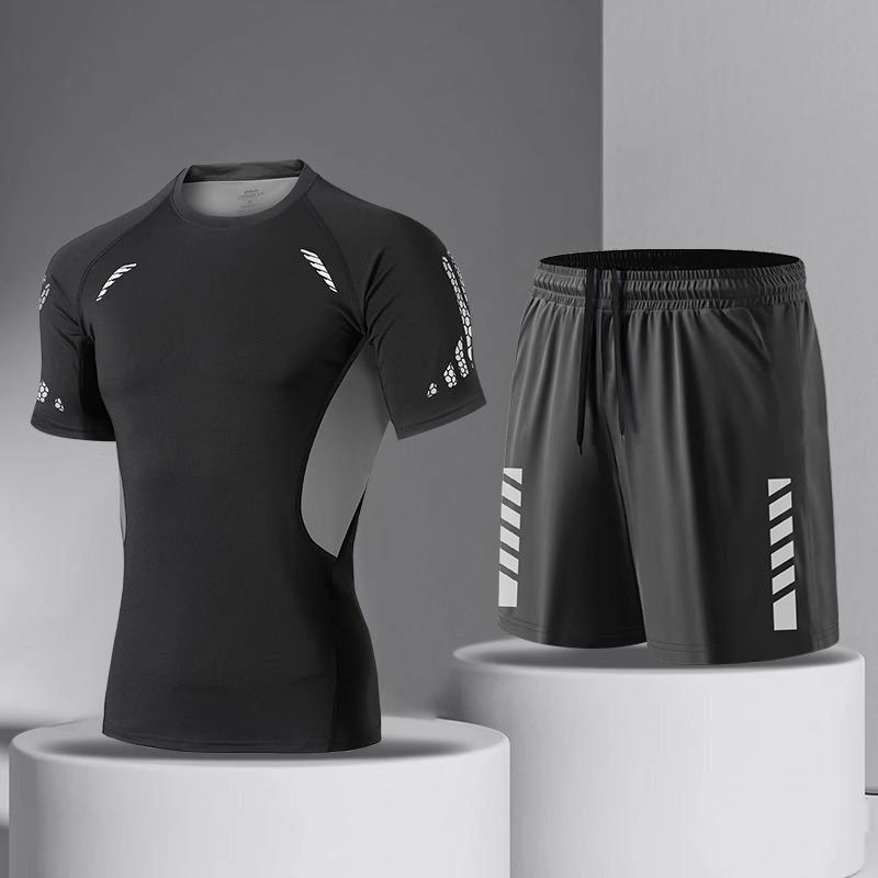 Camiseta de secado rápido, camiseta de sudor para hombres, traje de entrenamiento de baloncesto de mangas cortas, camiseta de carrera, camiseta deportiva, camiseta de bicicleta