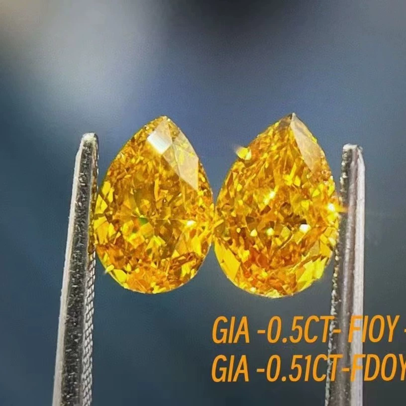 Новый алмаз голый камень GIA международный сертификат пара 0,5CT каплевидная каплевидная алмаз голый камень серьги серьги
