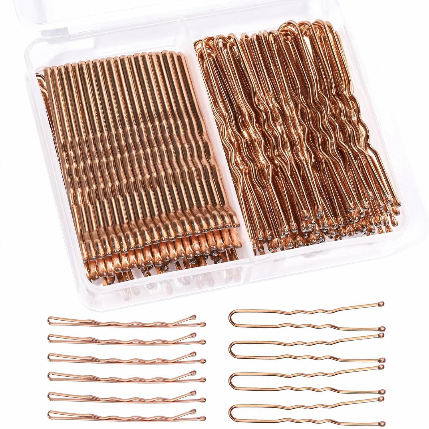 100pcs 로즈 골드 5.0+5.0