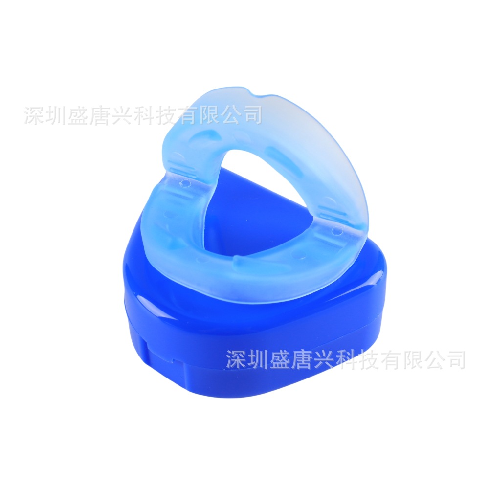 越境卸売の青色歯ぎしり防止マウスガード、スポーツ用歯プロテクター、いびき防止マウスガード