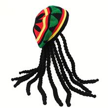 L 32553 Rainbow Knit Dreadlock Beret ��֯�ʺ����ñ �羳����