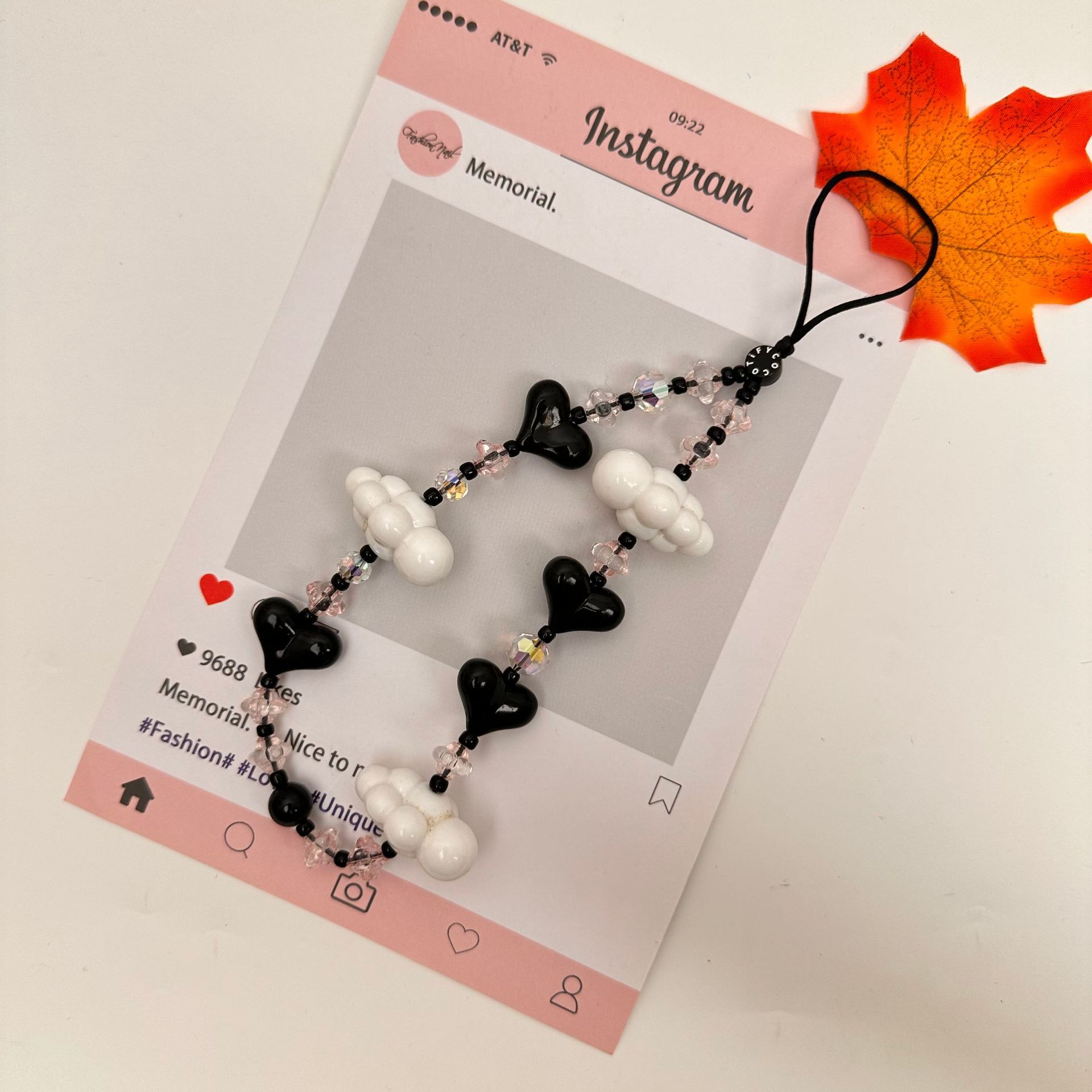 Moda simple amor mariposa serie de cadena de teléfono móvil cadena de teléfono móvil bolso bolso llaver colgante corto diseño de nicho