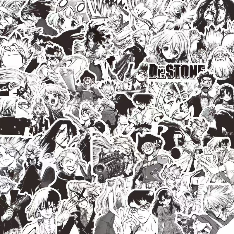 Japanese Anime Ishigami Era Stickers Ishigami Chisato Amber Stanley Genron Water Peripheral Diary Notebook DIY Set