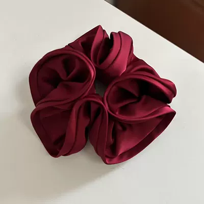 Heavy! French High-grade Sense Large Saç üçün rezinlər - wine-red