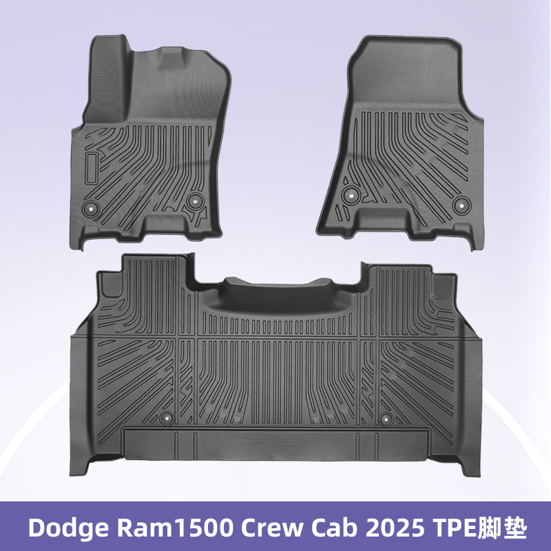 Para Dodge Ram1500 Crew Cab 2025 Cojín de pie TPE 3D todo tiempo