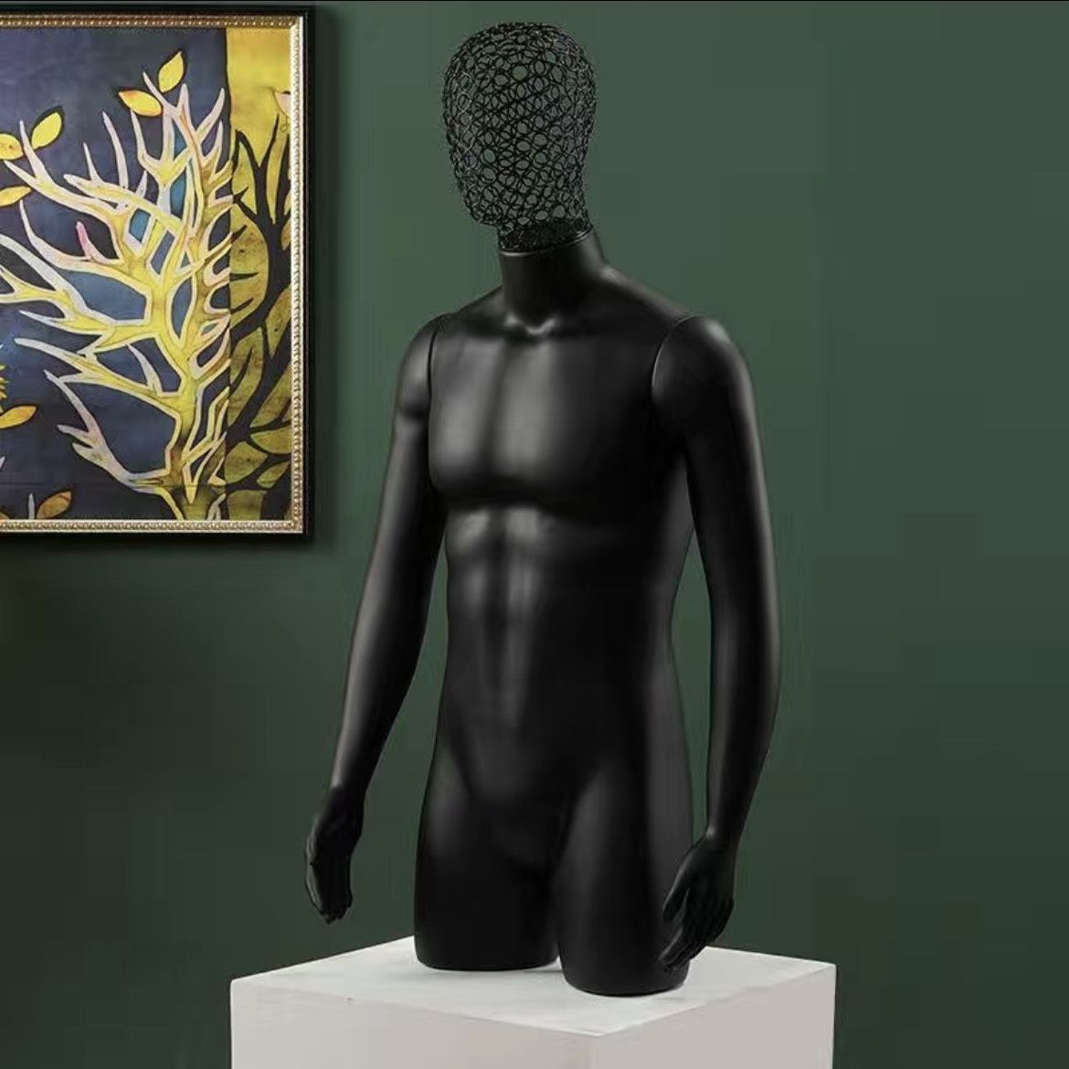 Modelo humano de busto modelo de ropa de cuerpo humano maniquí de busto simulación de ropa de cuerpo humano modelo de televisión masculino props image 13