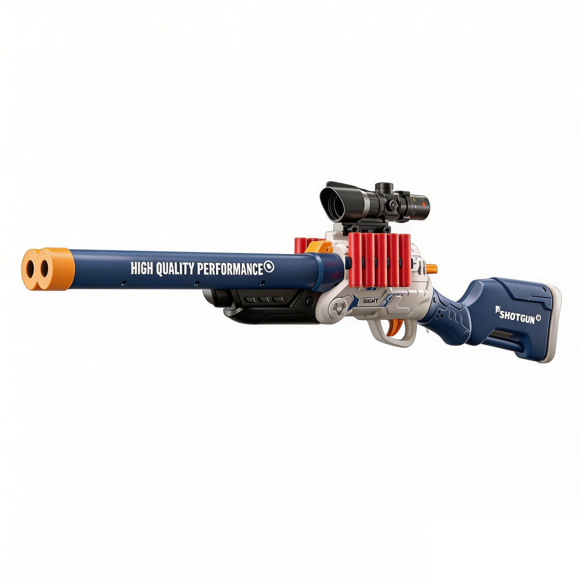 Viento rápido y llama doble tubo doble pulverizador pistola de juguete infantil S686 pistola de fuego continuo para niños Simulación de balas blandas Xionghai nuevo producto