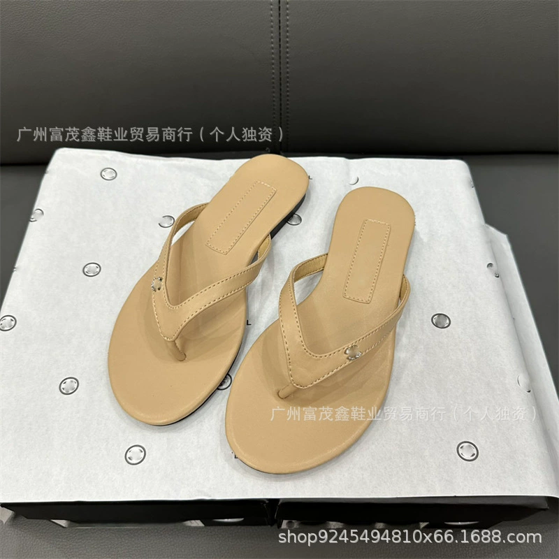 Сланцы, летние тапочки для отдыха, универсальный слайд, стиль Chanel, городской стиль