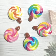 棒棒糖树脂配件 发夹奶油胶手机壳贴片头饰波板糖diy饰品配件