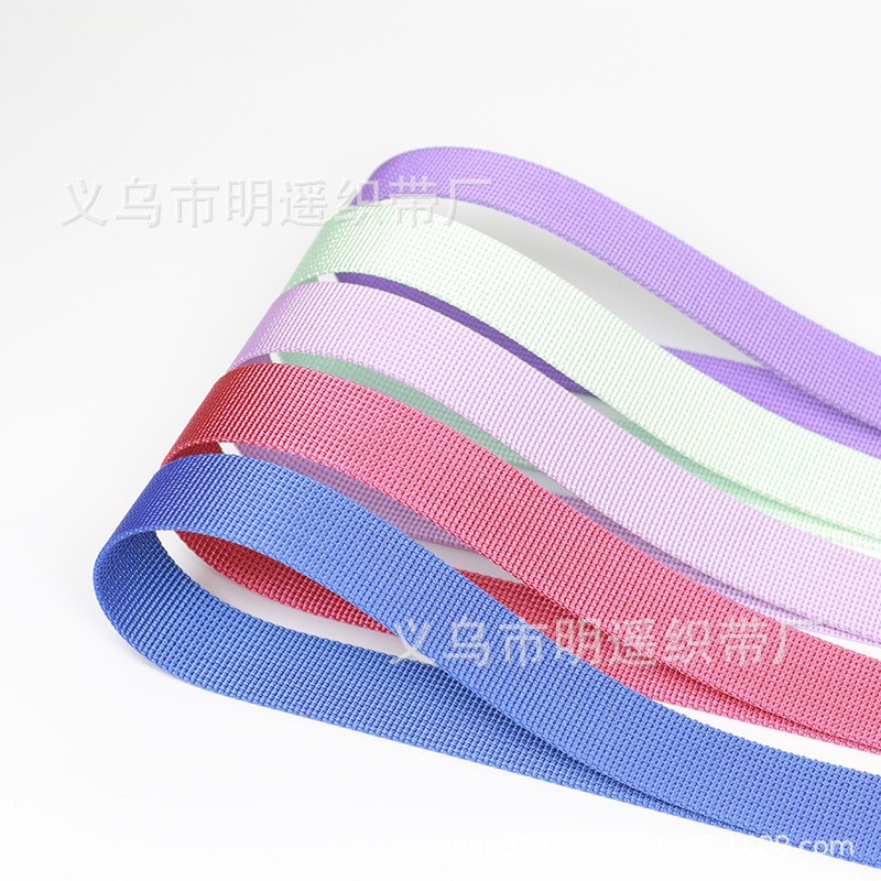 Fábrica al por mayor bolsas de colores fino pit nylon engrosada cinturón de patrón de pozo joven cinturón tejido imitación nylon cinta de patrón americano