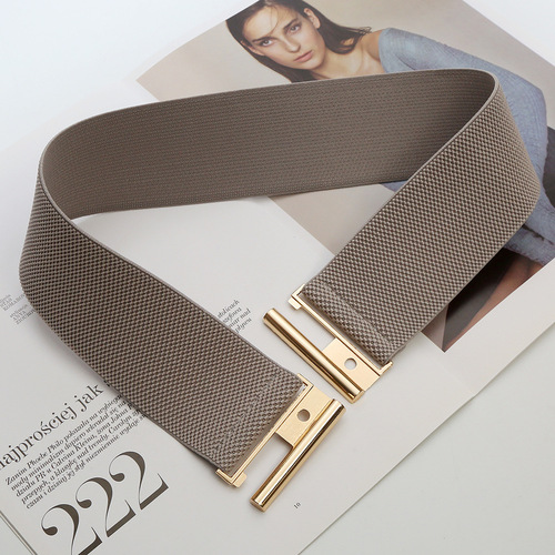 Fashionable women's wide waist elastic belt, matching dresses, versatile women's wide belt decoration, wholesale