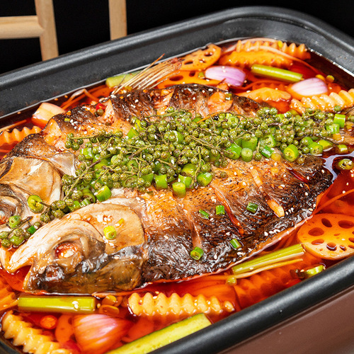 Jiaxian Chongqing Wanzhou Grilled Fish Seasoning Spicy Garlic Grilled Fish Sauce Paper Package Grilled Fish Zhuge Grilled Fish Seasoning